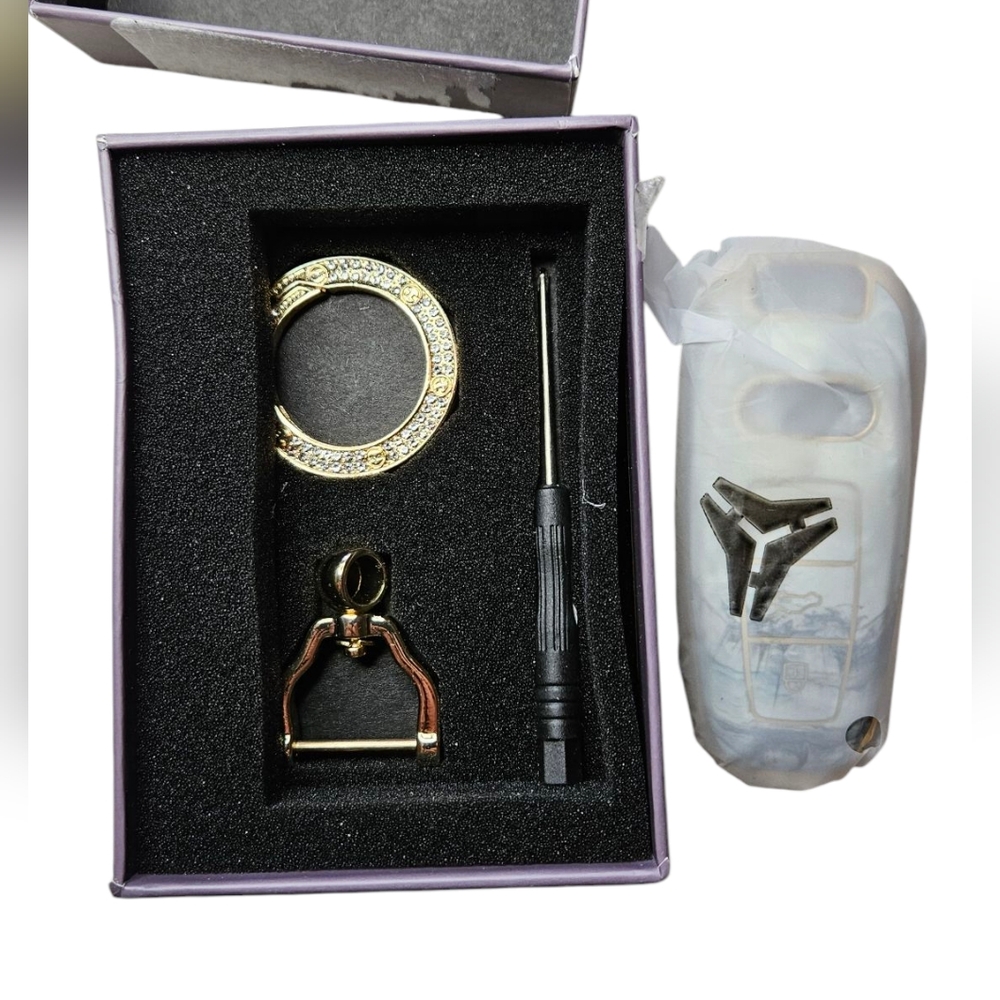 NWT - Gold and Silver Car Key Cover Set